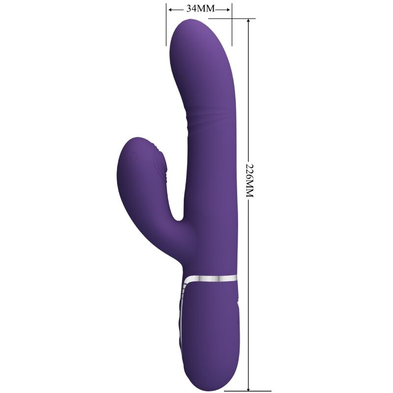 PRETTY LOVE – VIBRADOR MULTIFUNCIONAL PARA PONTO G ROXO