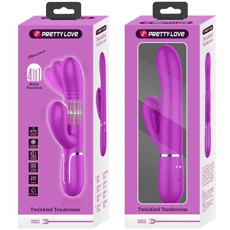 PRETTY LOVE - VIBRADOR MULTIFUNCIONAL PARA PONTO G FÚCSIA - Image 4