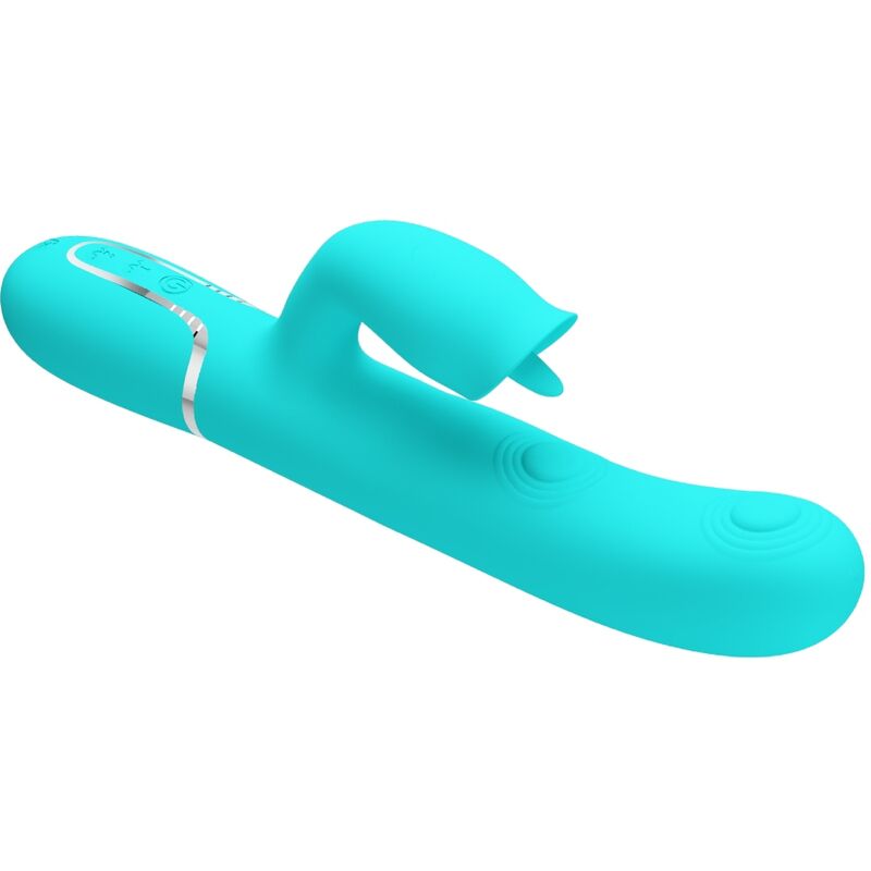 PRETTY LOVE – VIBRADOR COELHO COM LAMBIDA VERDE-ÁGUA