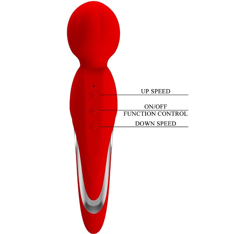 PRETTY LOVE - WALTER VIBRATOR WAND VERMELHO - Image 6