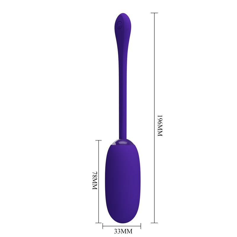 PRETTY LOVE - JULIUS OVO VIBRATÓRIO À PROVA D'ÁGUA E RECARREGÁVEL ROXO - Image 7