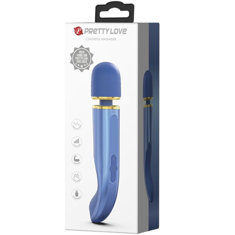 PRETTY LOVE - MASSAGEADOR COM 7 MODOS DE VIBRAÇÃO AZUL - Image 10