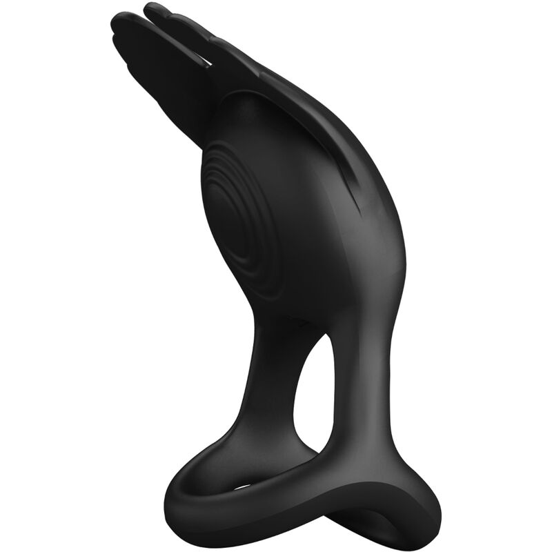 PRETTY LOVE – ANEL PENIANO VIBRANTE SILAS COM 7 VIBRAÇÕES EM SILICONE PRETO