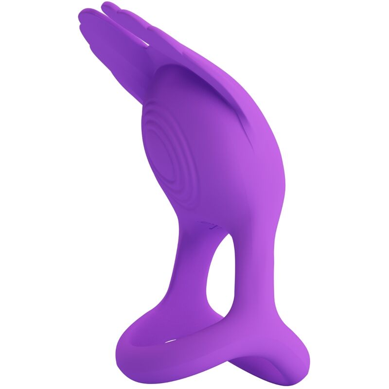 PRETTY LOVE – ANEL PENIANO VIBRANTE SILAS COM 7 VIBRAÇÕES EM SILICONE ROXO