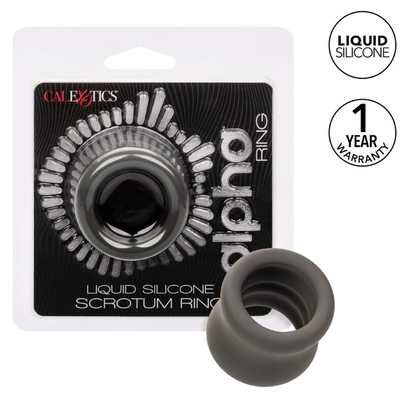 CALEXOTICS – ANEL DE ALARGAMENTO ESCROTAL ALPHA PRETO