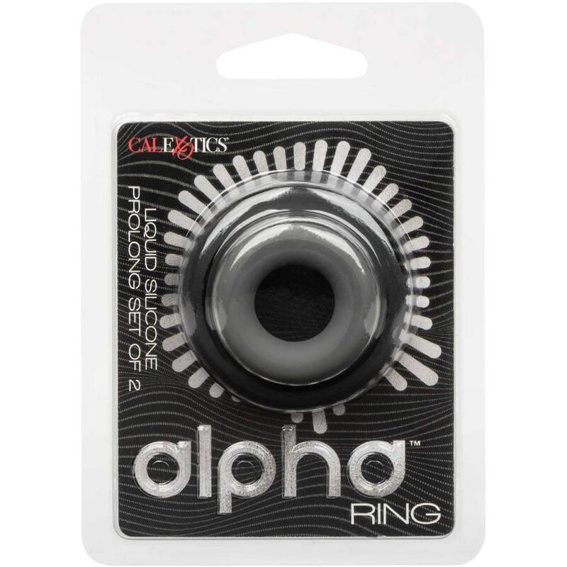 CALEXOTICS – ALPHA PROLONG CONJUNTO DE 2 ANÉIS CINZA