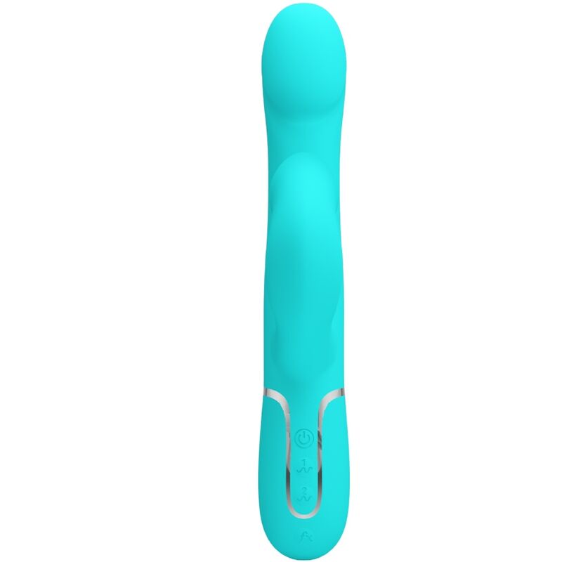 PRETTY LOVE – VIBRADOR COELHO PEARLS VERDE-ÁGUA
