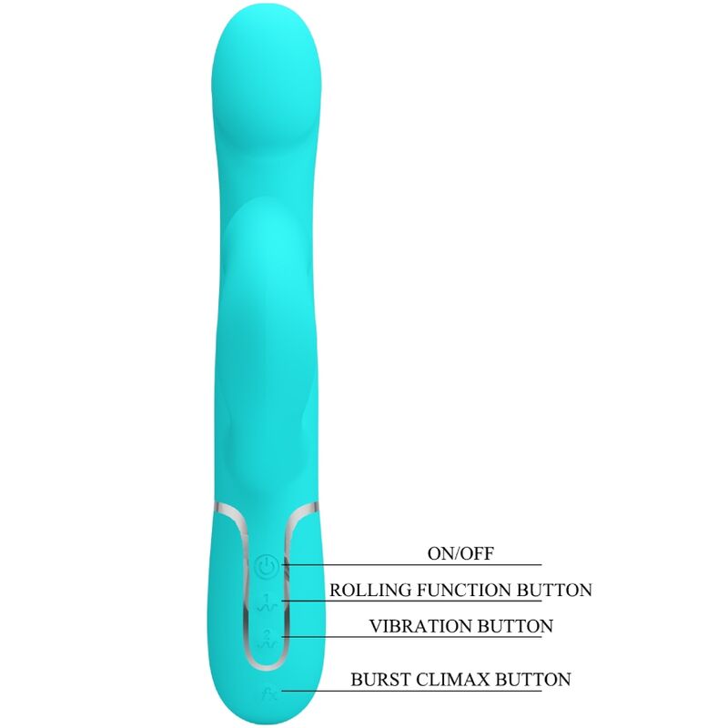 PRETTY LOVE - VIBRADOR COELHO PEARLS VERDE-ÁGUA - Image 8
