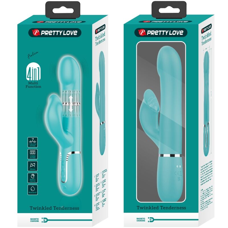 PRETTY LOVE - VIBRADOR COELHO PEARLS VERDE-ÁGUA - Image 10