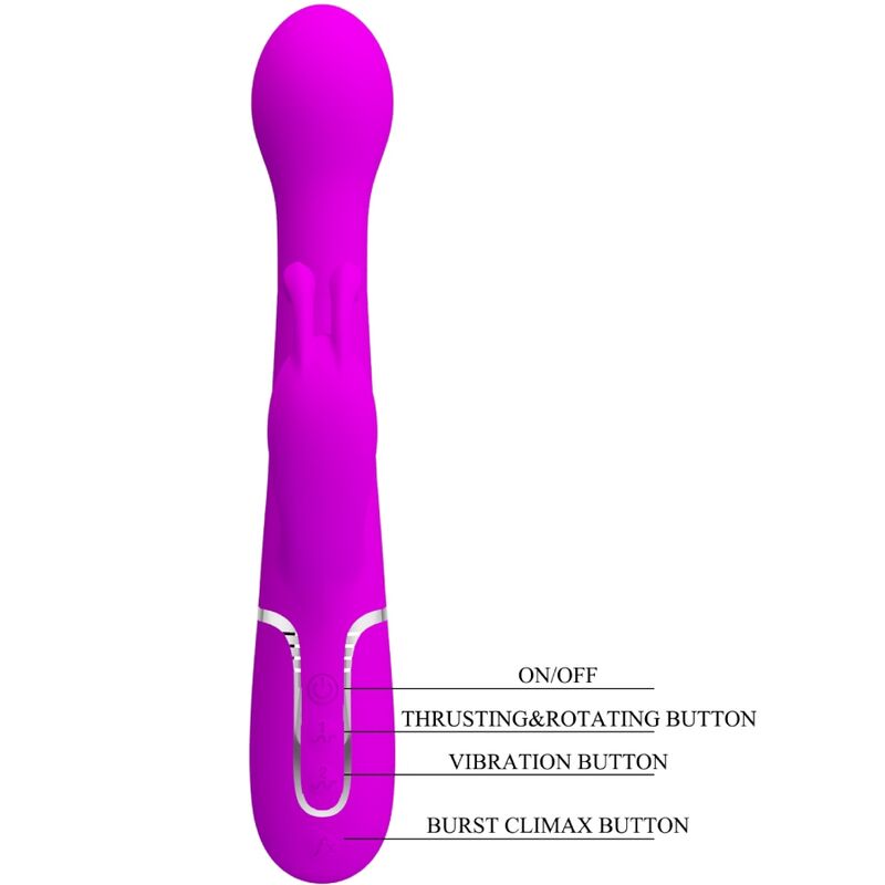 PRETTY LOVE - VIBRADOR DEJON RABBIT 3 EM 1 MULTIFUNCIONAL VIOLETA - Image 9
