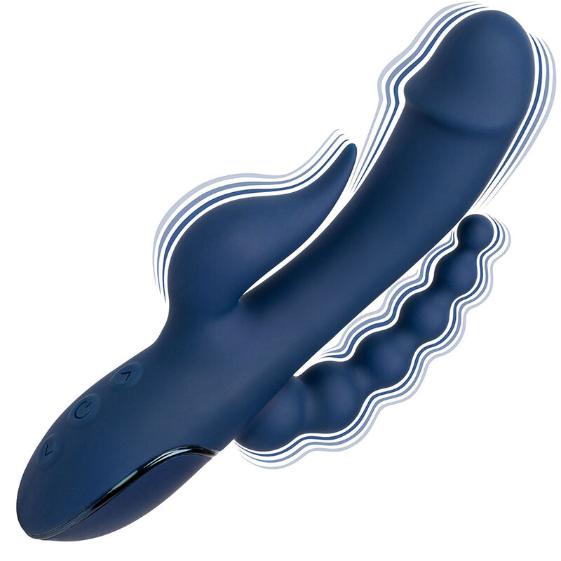 CALEXOTICS - VIBRADOR TRIPLO ORGASMO AZUL - Image 7