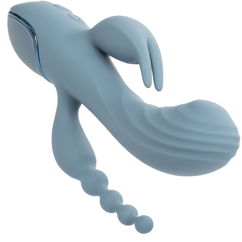 CALEXOTICS - VIBRADOR TRIPLO ECSTASY CINZA - Image 6