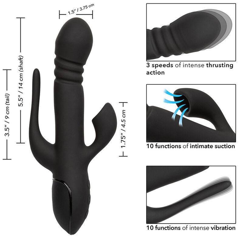 CALEXOTICS - VIBRADOR TRIPLA EUFORIA PRETO - Image 9