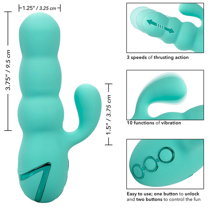 CALEXOTICS - SEA DIVA VIBRATOR WATER GREEN DA CALIFORNIA DREAMING - Image 9