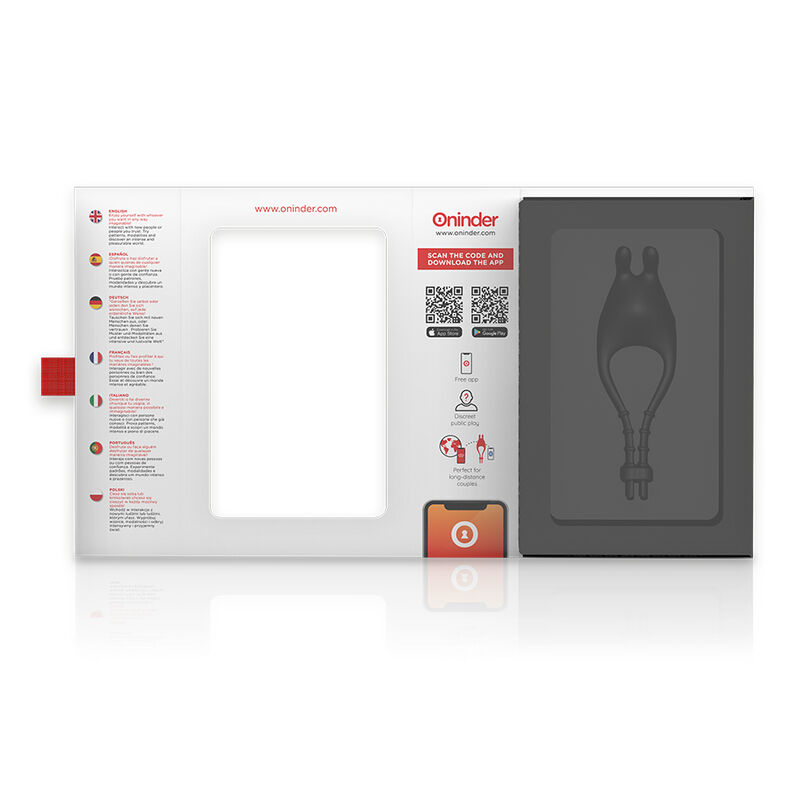ONINDER - ANEL VIBRADOR AJUSTÁVEL RECARREGÁVEL PAMPA COM ESTIMULADOR DE CLITÓRIS 10 VELOCIDADES - APLICATIVO GRÁTIS - Image 6