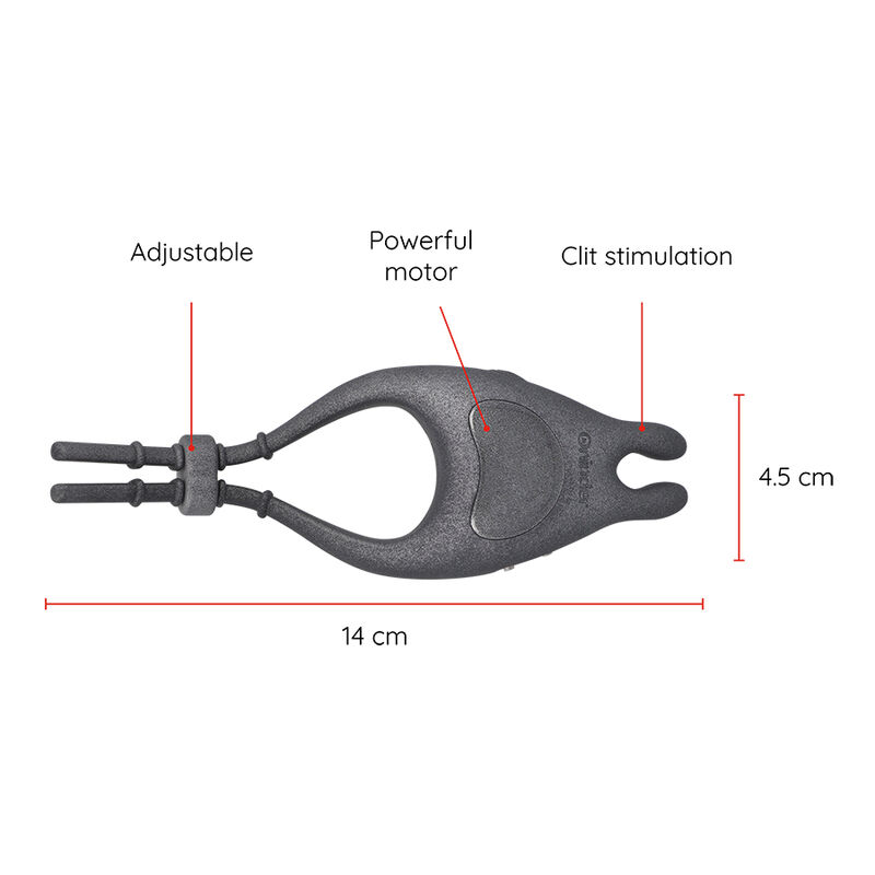 ONINDER - ANEL VIBRADOR AJUSTÁVEL RECARREGÁVEL PAMPA COM ESTIMULADOR DE CLITÓRIS 10 VELOCIDADES - APLICATIVO GRÁTIS - Image 4