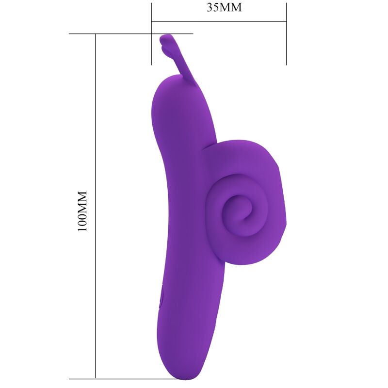 PRETTY LOVE - ESTIMULADOR DE DEDOS ROXO PODEROSO SNAIL - Image 5