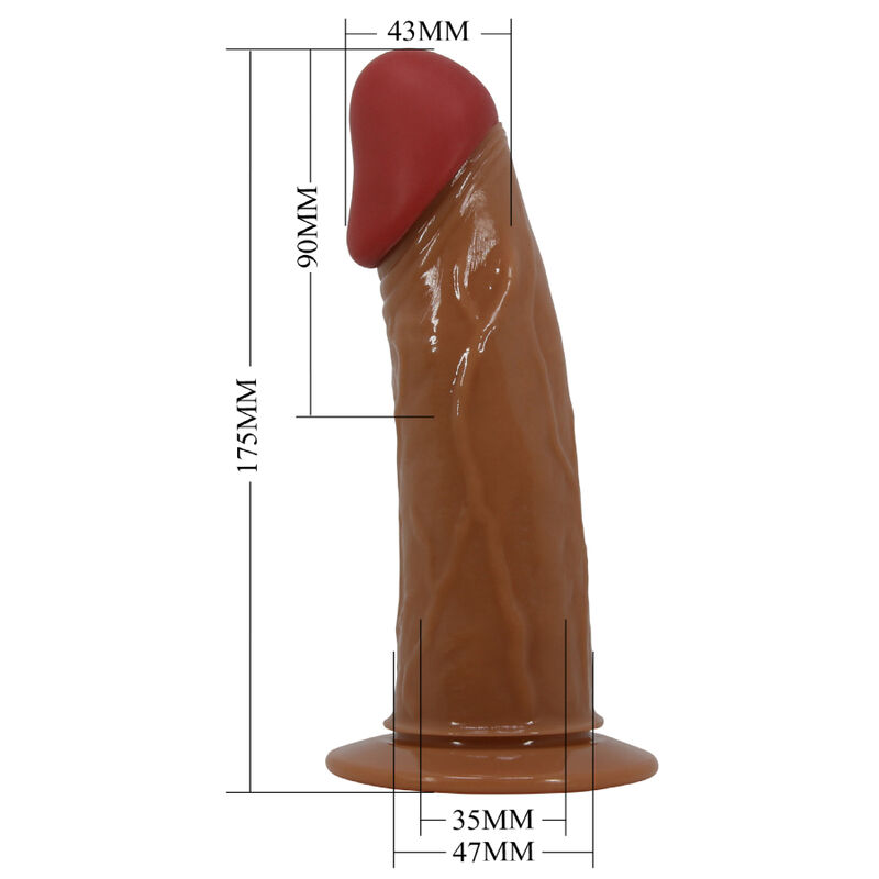 PRETTY LOVE - STARKS HARNESS BRIEFS DILDO VIBRATÓRIO MULTI-VELOCIDADE 17,5 CM MARROM CLARO - Image 6