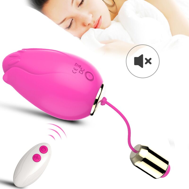 ARMONY – VIBRADOR MANDALA EGG PARA PONTO G COM CONTROLE REMOTO FÚCSIA