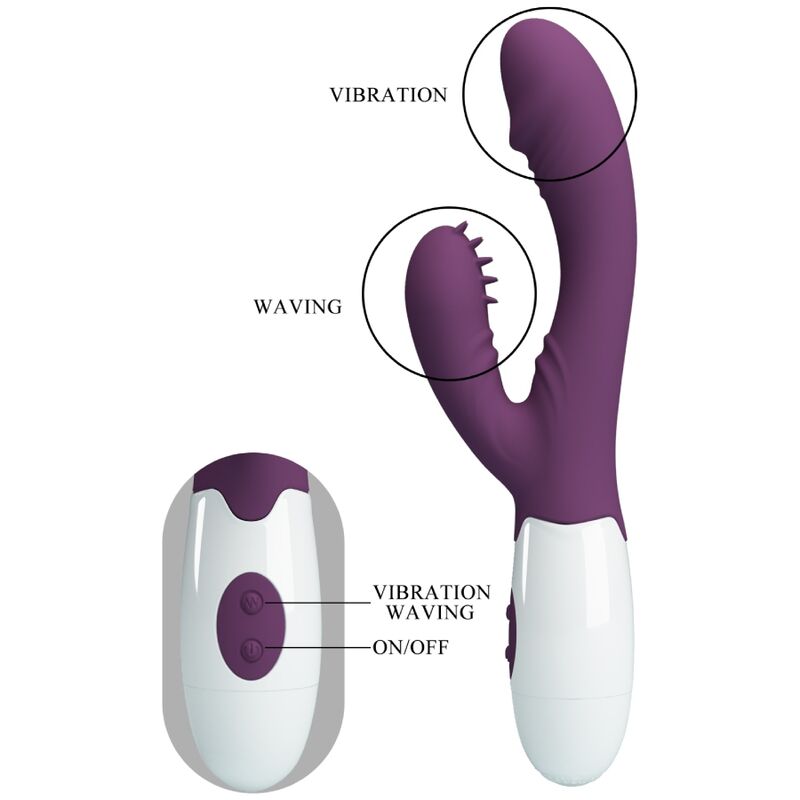 PRETTY LOVE - VIBRADOR E ESTIMULADOR DE PONTO G ANDRE RABBIT ROXO - Image 8