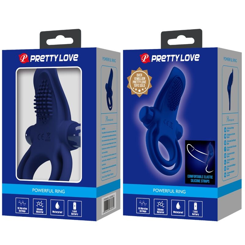 PRETTY LOVE - ANEL DUPLO BRONSON COM VIBRAÇÃO AZUL - Image 9
