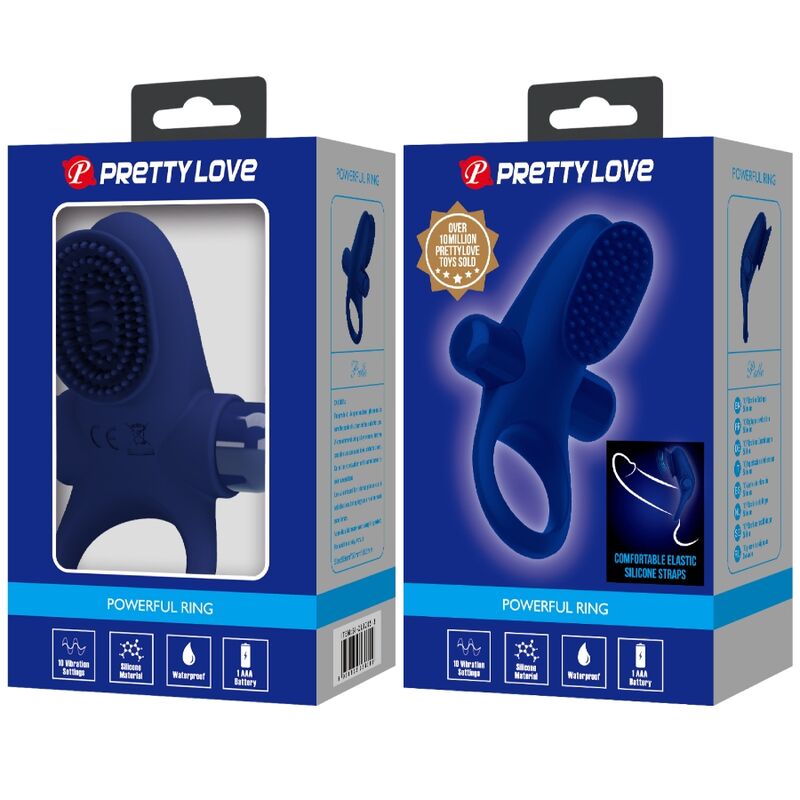 PRETTY LOVE - ANEL PALLE COM VIBRAÇÃO AZUL - Image 9