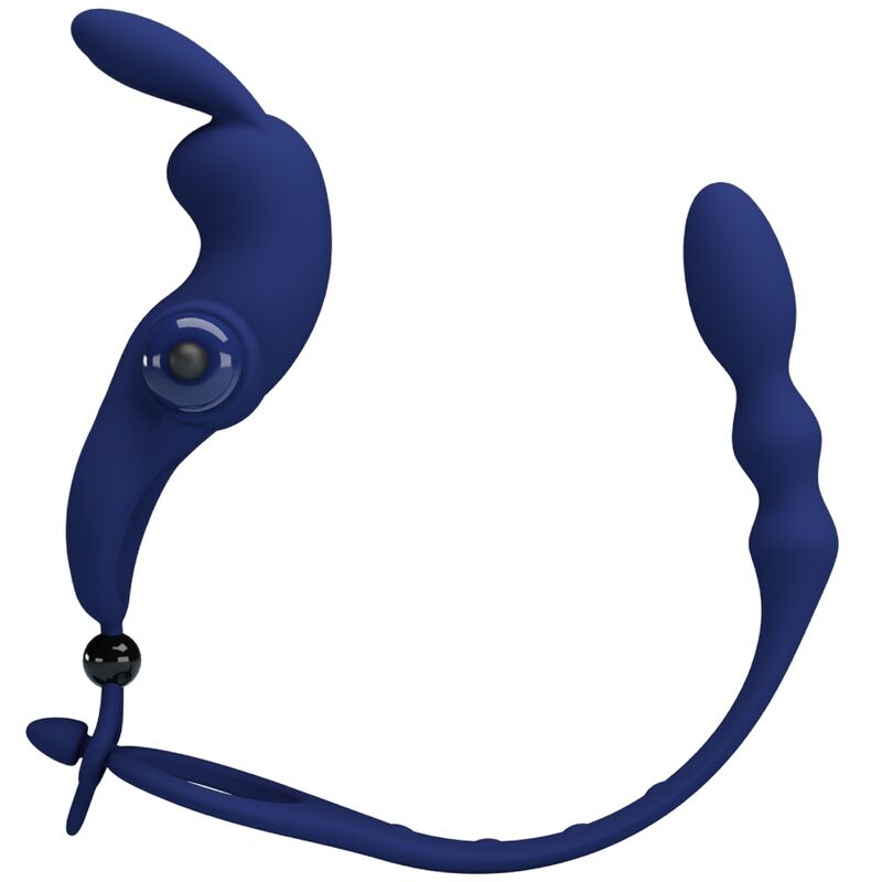PRETTY LOVE - ANEL VIBRADOR AYAD RABBIT COM PLUGUE AZUL - Image 2