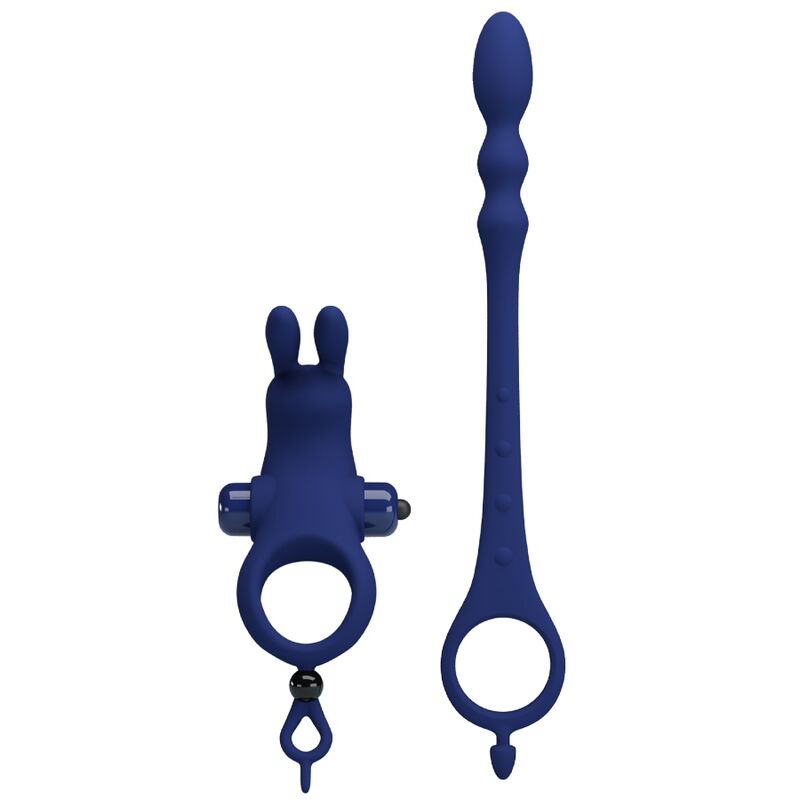 PRETTY LOVE - ANEL VIBRADOR AYAD RABBIT COM PLUGUE AZUL - Image 4