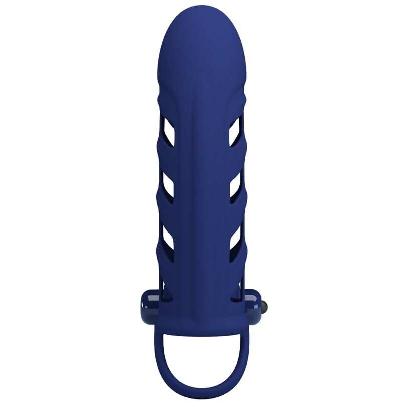 PRETTY LOVE - ANEL VIBRADOR ALTAF COM CAPA DE SILICONE AZUL - Image 5