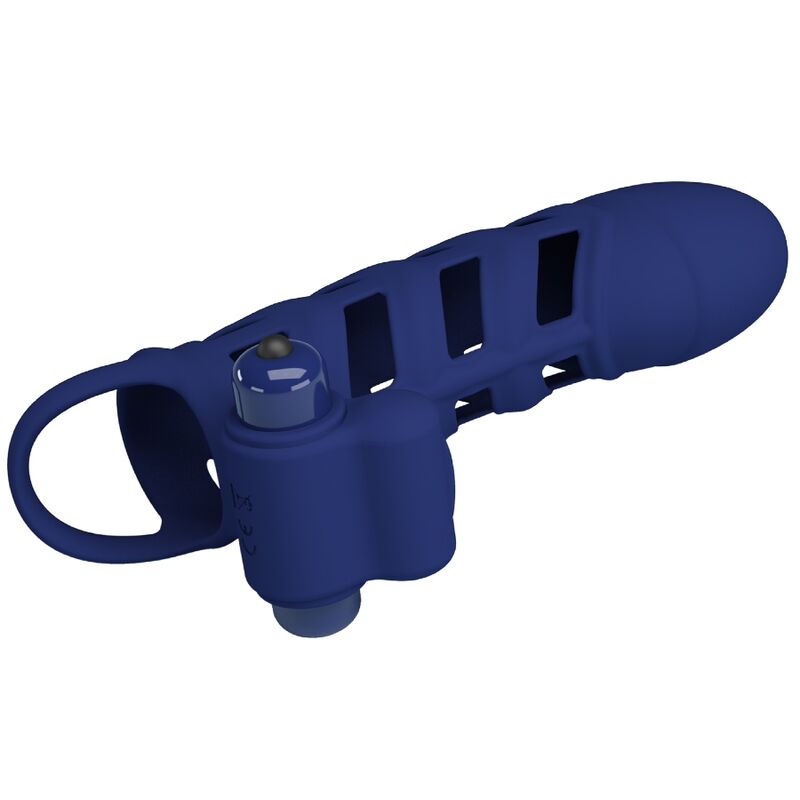PRETTY LOVE - ANEL VIBRADOR ALTAF COM CAPA DE SILICONE AZUL - Image 2