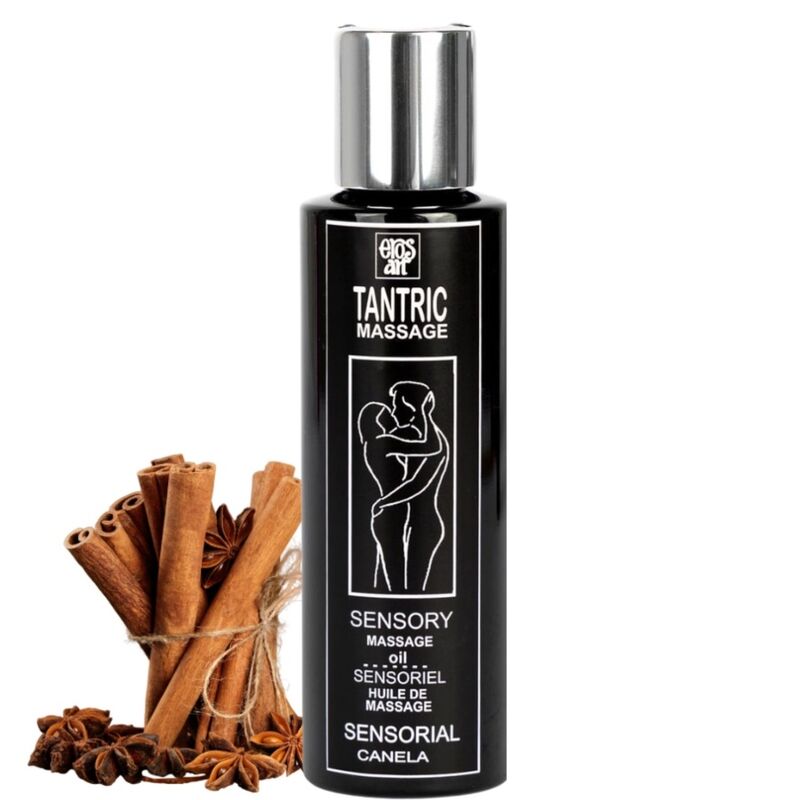 EROS-ART – ÓLEO DE MASSAGEM TÂNTRICA NATURAL E CANELA AFRODISÍACA 100 ML