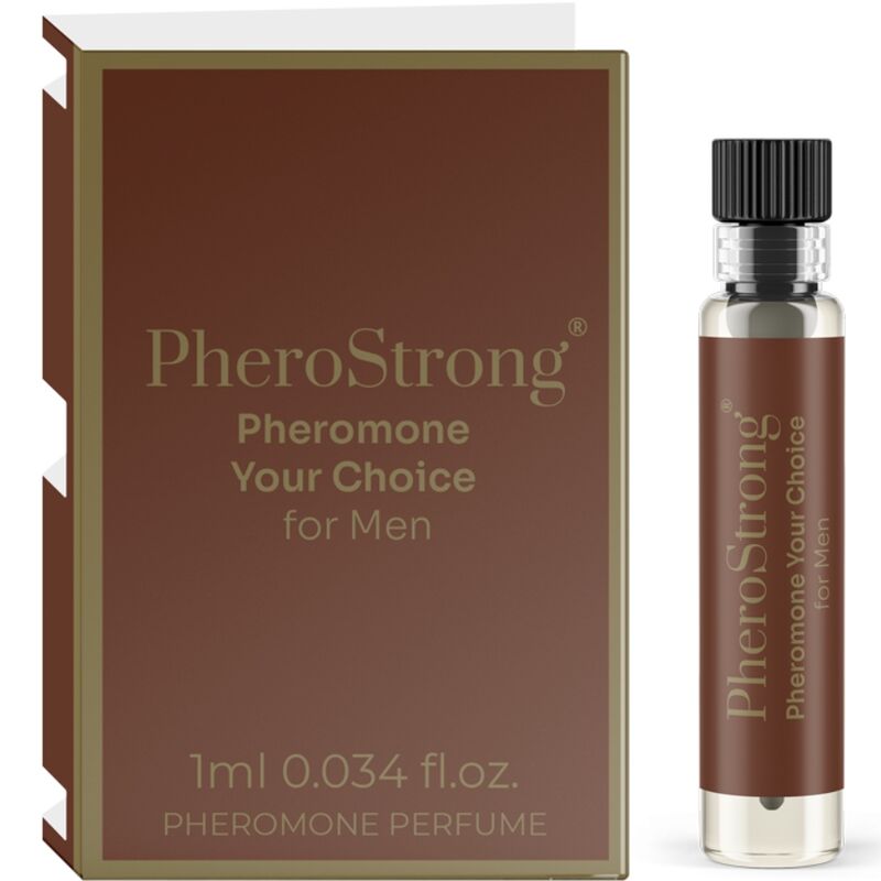 PHEROSTRONG - PERFUME DE FEROMÔNIOS, SUA ESCOLHA PARA HOMENS, 1 ML