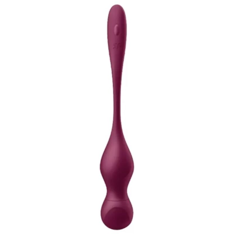 SATISFYER – BOLAS VIBRATÓRIAS DE PÁSSAROS DO AMOR – APLICATIVO GRÁTIS – VERMELHO VINHO