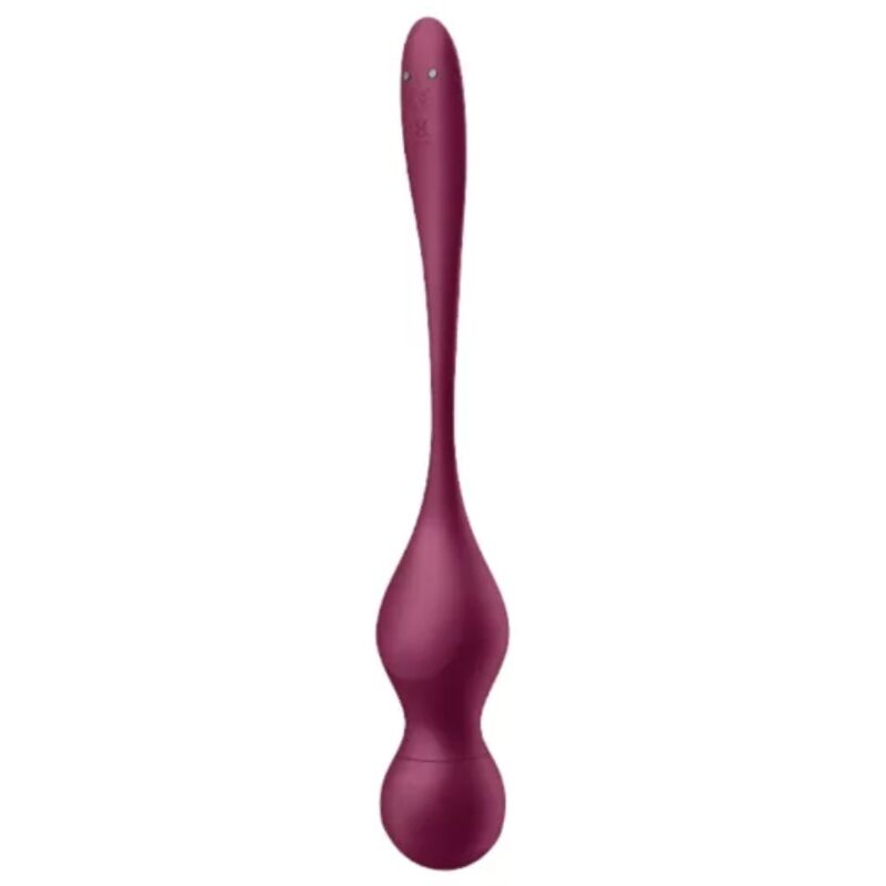 SATISFYER - BOLAS VIBRATÓRIAS DE PÁSSAROS DO AMOR - APLICATIVO GRÁTIS - VERMELHO VINHO - Image 3