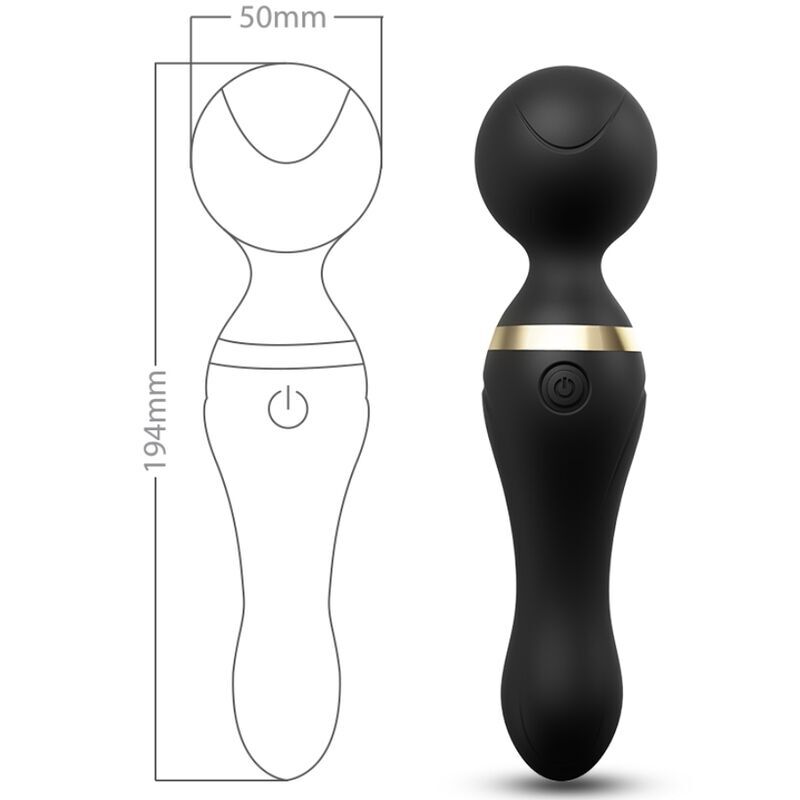 ARMONY - FREEZA MASSAGEADOR E VIBRADOR COM CABEÇA SUPER FLEXÍVEL PRETO - Image 2