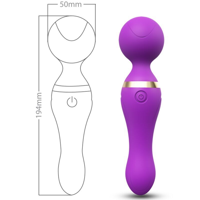 ARMONY – FREEZA MASSAGEADOR E VIBRADOR COM CABEÇA SUPER FLEXÍVEL ROXA