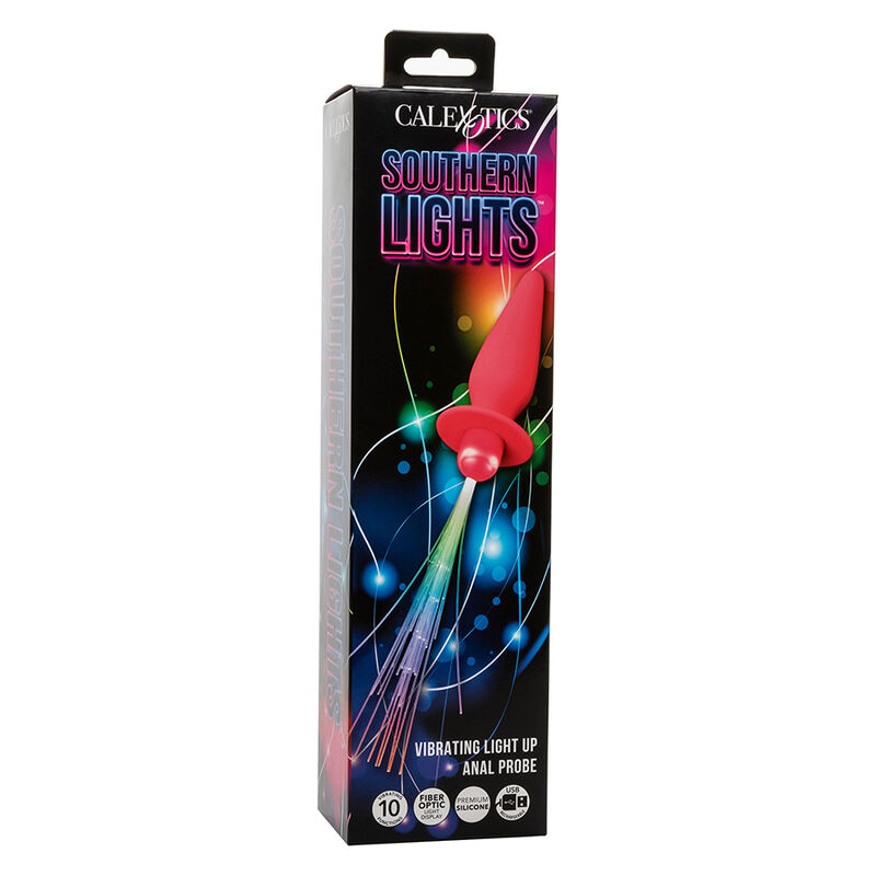 CALEXOTICS - SOUTHERN LIGHTS LIGHT UP ANAL PLUG 10 VIBRAÇÕES SILICONE ROSA - Image 8