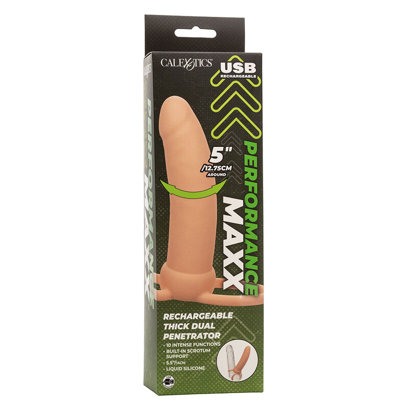 CALEXOTICS - MAXX THICK DUAL PENETRATOR 10 VIBRAÇÕES CARNE - Image 11
