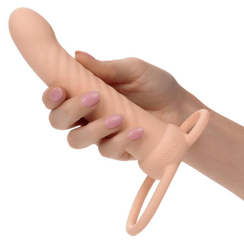 CALEXOTICS - MAXX RIBBED DUAL PENETRATOR 10 VIBRAÇÕES CARNE - Image 7