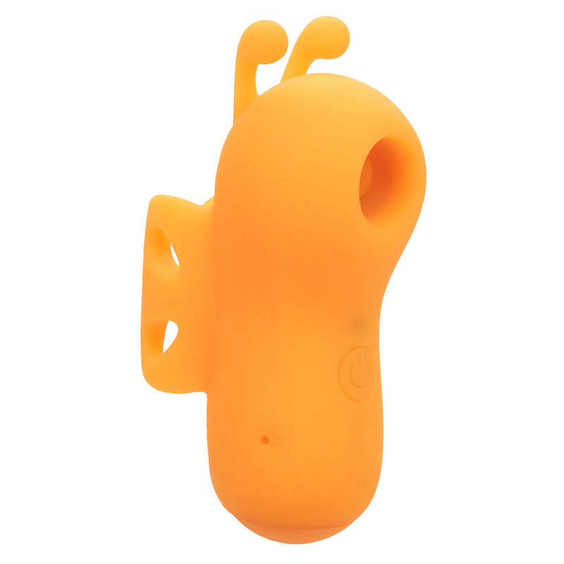 CALEXOTICS – NEON VIBES O ESTIMULADOR DE DEDOS COM VIBRAÇÃO 10 NÍVEIS LARANJA