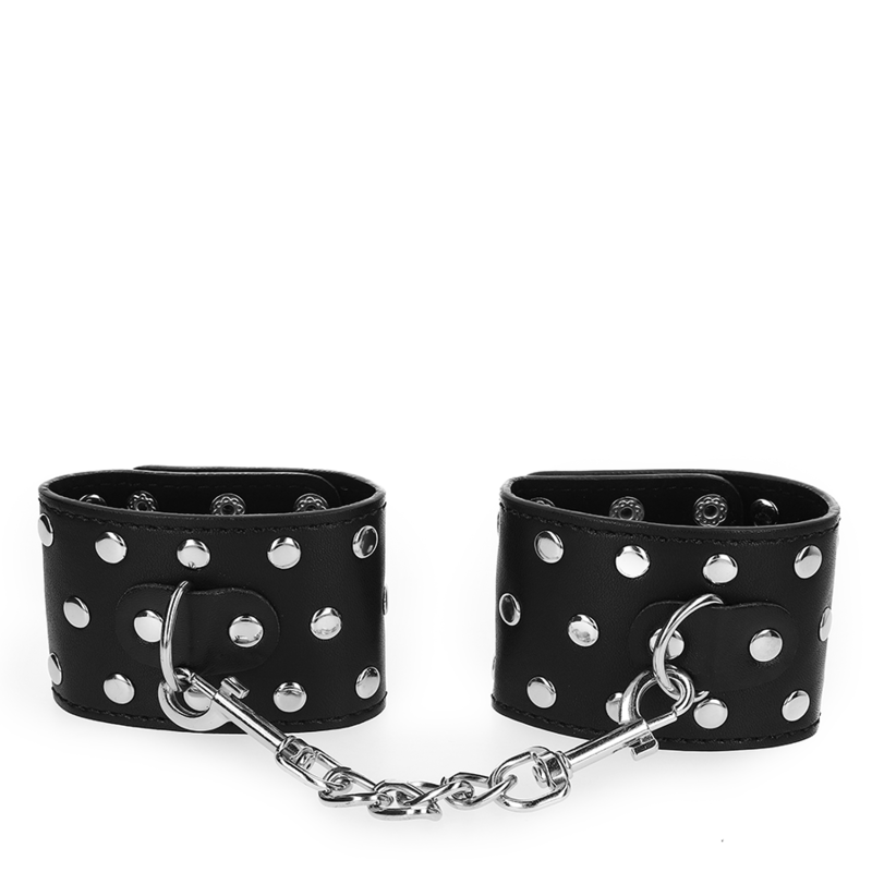 KINK - ALGEMAS DE PULSO COM FECHO DE PRESSÃO RECHEADAS DE REBITES, PRETAS, AJUSTÁVEIS, 19-24 CM X 5,5 CM - Image 3