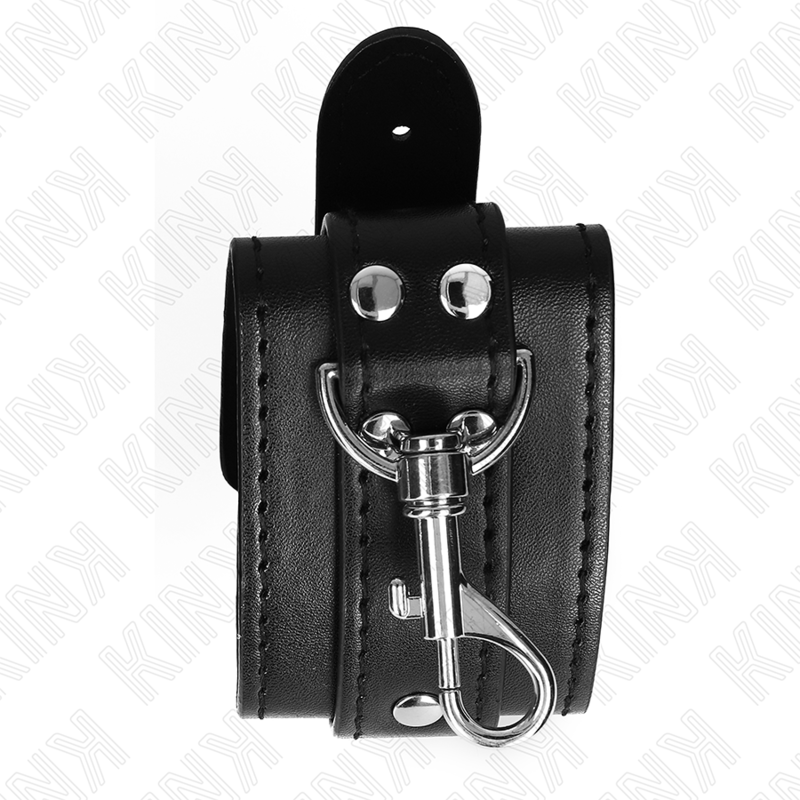KINK - ALGEMAS DE PULSO TIPO MASMORRA COM TRAVA, PRETAS, AJUSTÁVEIS, 21-28 CM X 5,5 CM - Image 3