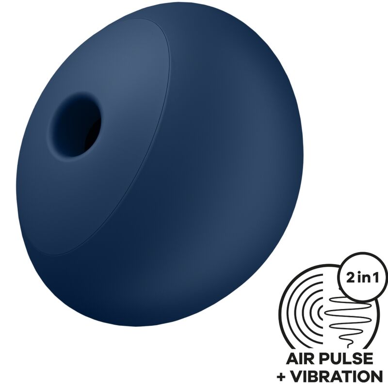 SATISFYER – AIR POWER 4 ESTIMULADOR E VIBRADOR 12 VIBRAÇÕES AZUL