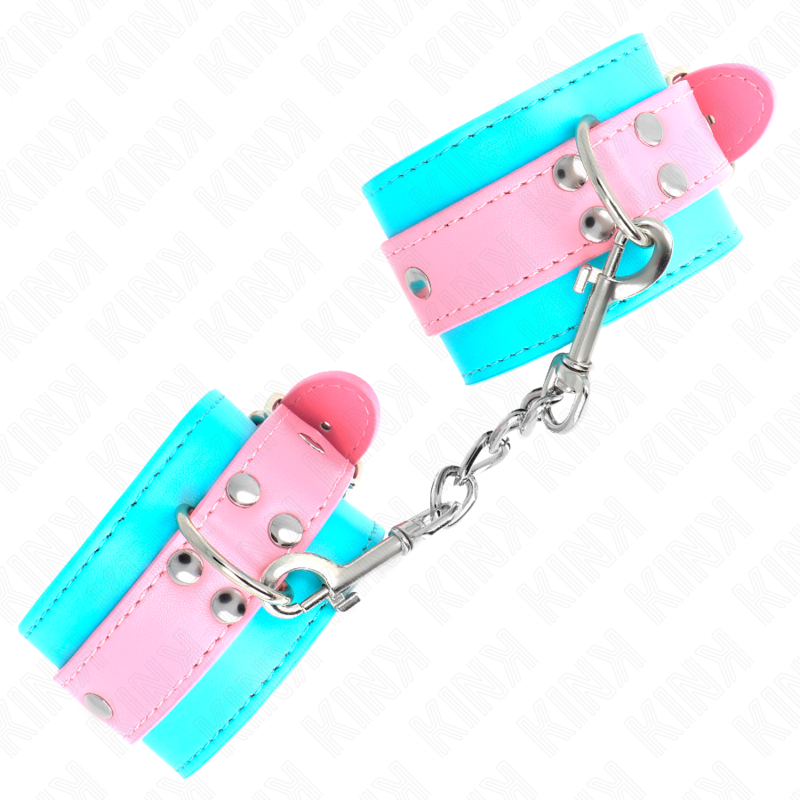 KINK - ALGUMA DE PULSO FOFA AZUL/ROSA AJUSTÁVEL 16-28 CM X 5 CM - Image 3