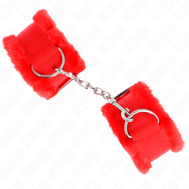 KINK - ALGUMA DE PULSO COM FORRO DE PELÚCIA VERMELHA AJUSTÁVEL 17-31 CM X 7 CM - Image 3