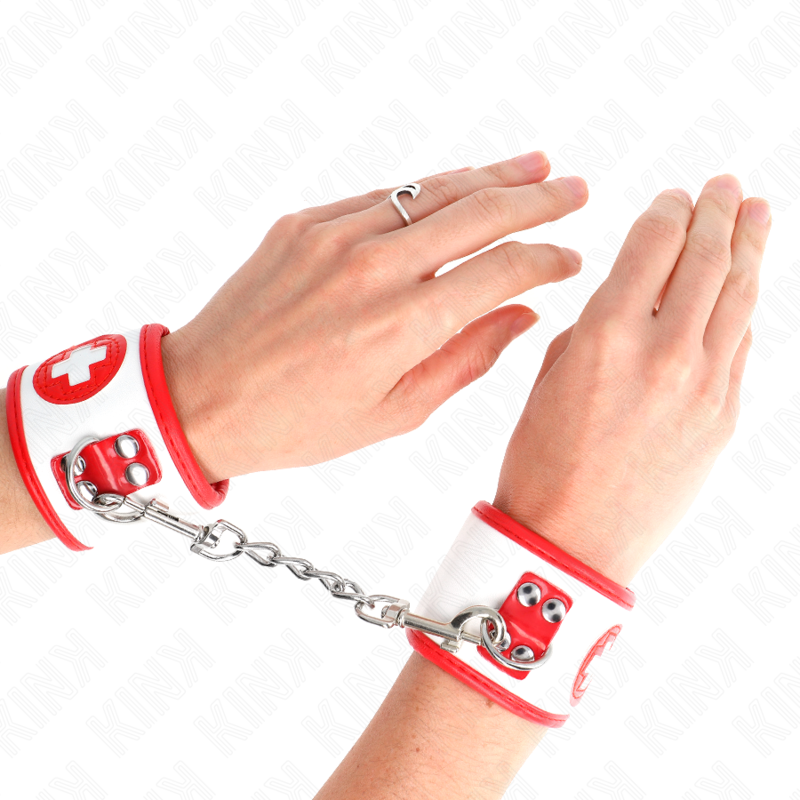 KINK – MINI ALGEMAS DE PULSO PARA ENFERMEIRA AJUSTÁVEIS 18-23 CM X 5 CM