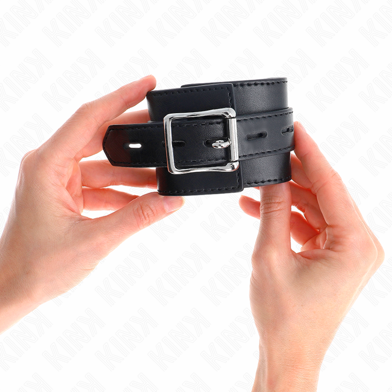 KINK - ALGEMA DE PULSO PRETA COM CINTO PRETO AJUSTÁVEL DE 17 A 28 CM X 6 CM - Image 4