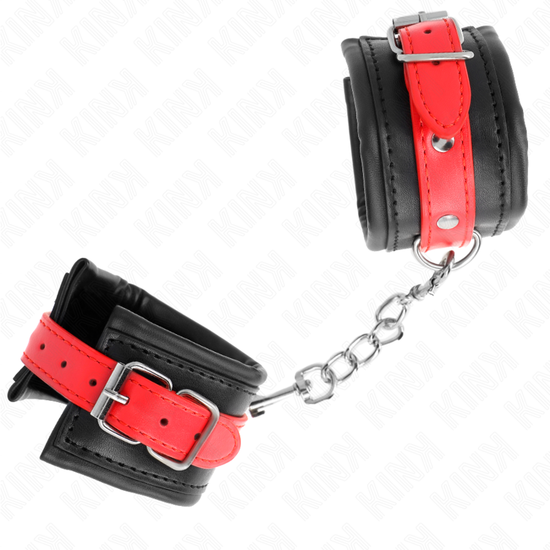 KINK - ALGEMA DE PULSO PRETA COM CINTO VERMELHO AJUSTÁVEL 17-28 CM X 6 CM - Image 3