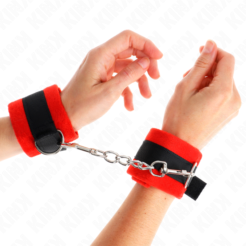 KINK – ALGEMAS DE PELE PARA INICIANTES PRETO E VERMELHO 30 X 7 CM