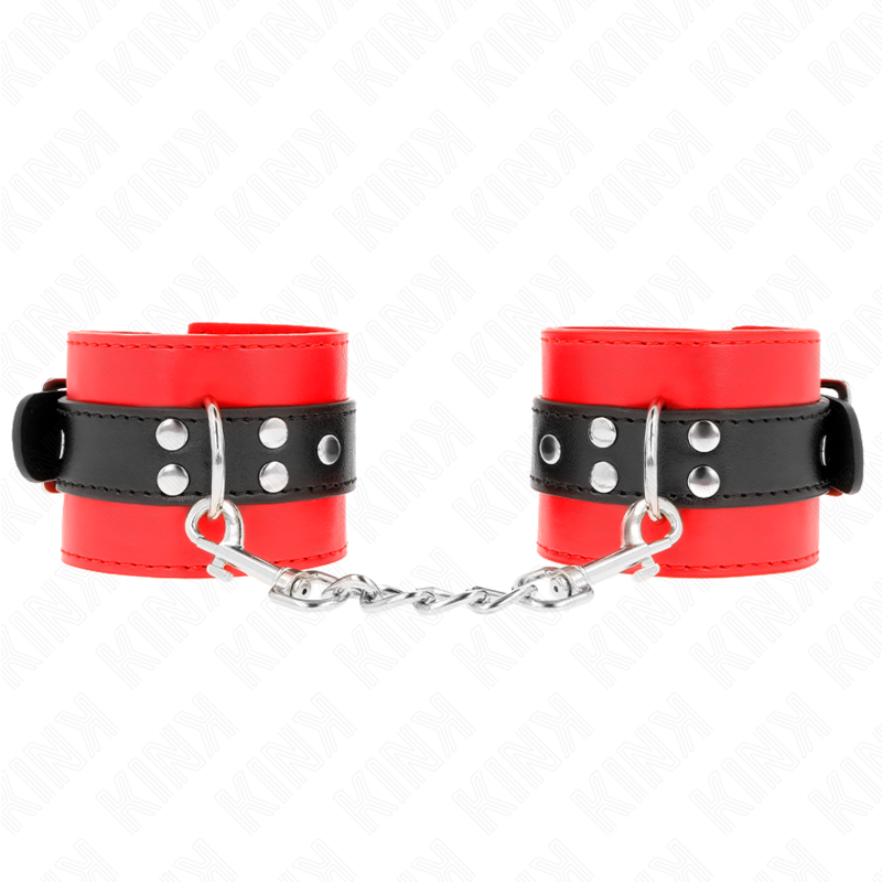 KINK – ALGUMA DE PULSO VERMELHA COM CINTO PRETO AJUSTÁVEL DE 17 A 28 CM X 6 CM
